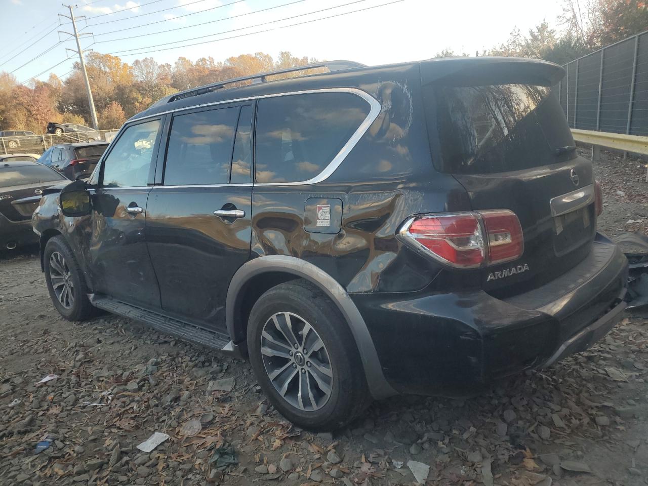 2019 Nissan Armada VIN JN8AY2NC5KX509401 Copart auction photo, front end / rear end damage thumbnail 2
