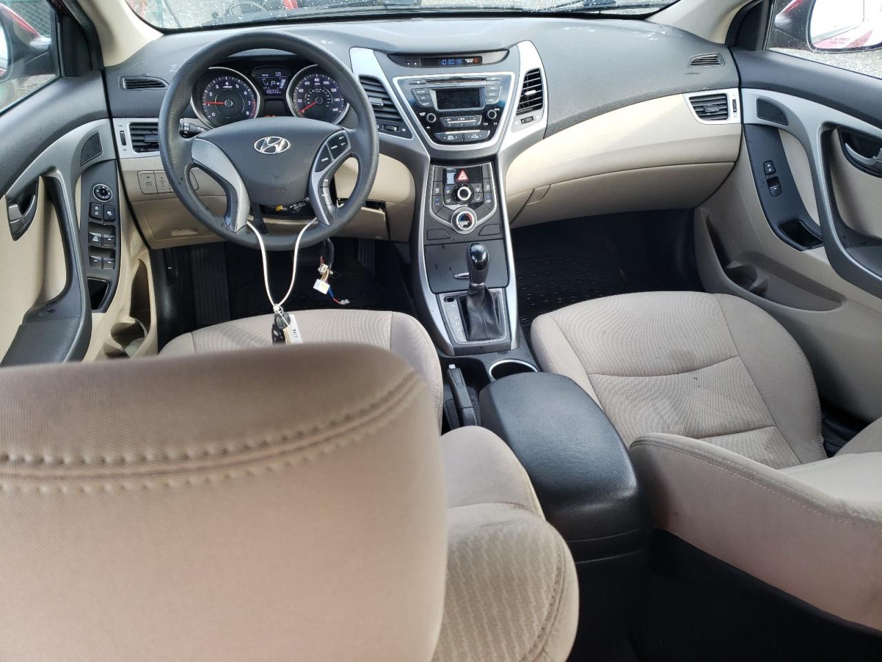 2016 Hyundai Elantra VIN 5NPDH4AE9GH765751 Copart auction photo, vandalism damage thumbnail 8