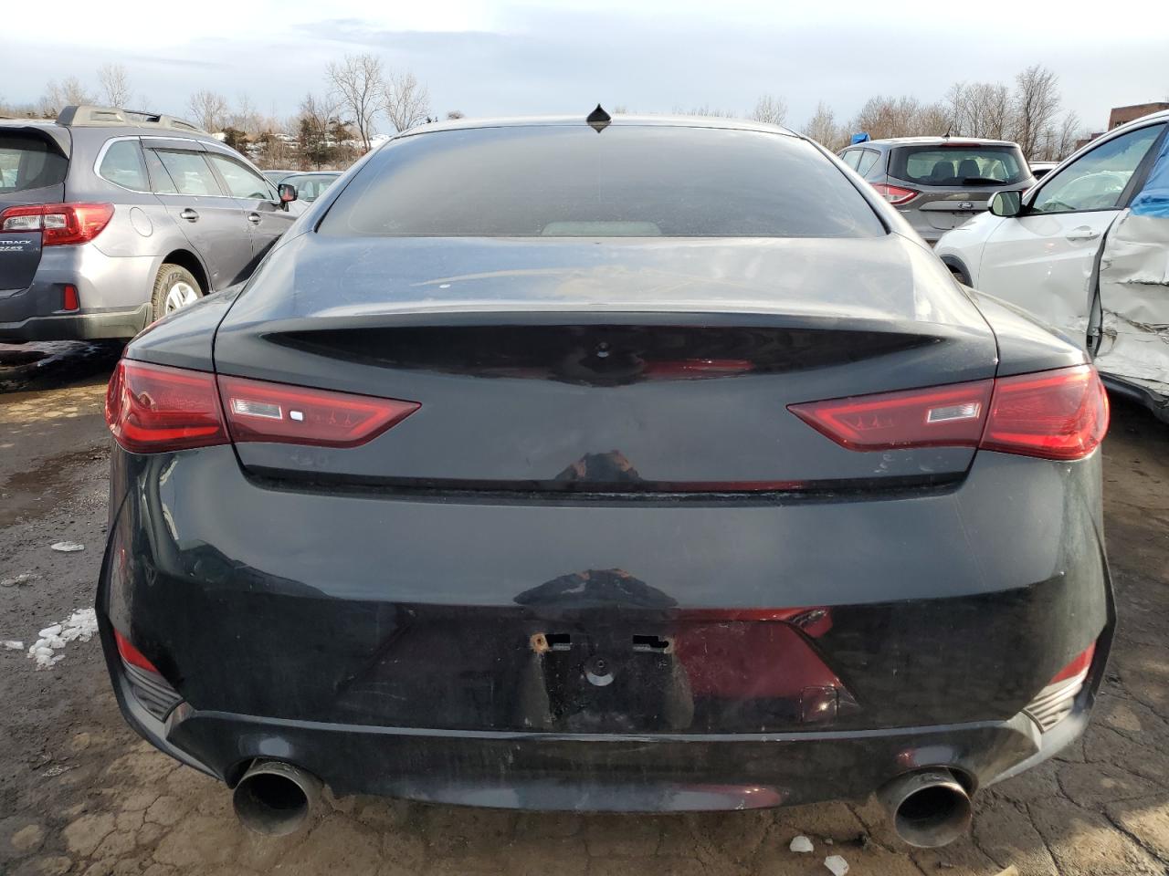 2018 Infiniti Q60 VIN JN1FV7EL2JM630560 Copart auction photo, side / undercarriage damage thumbnail 6