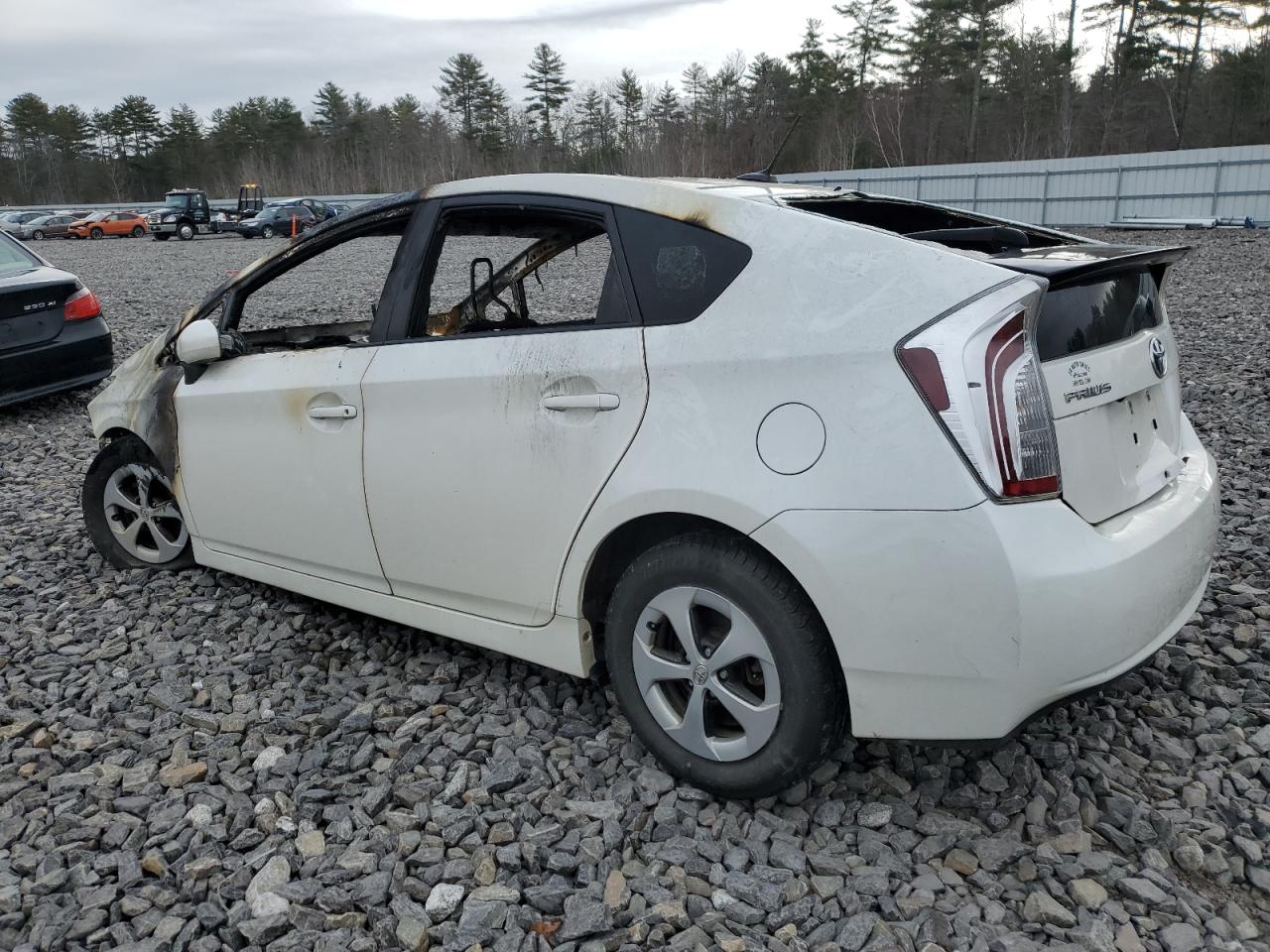 2013 Toyota Prius VIN JTDKN3DU1D0355208 Copart auction photo, burn damage thumbnail 2