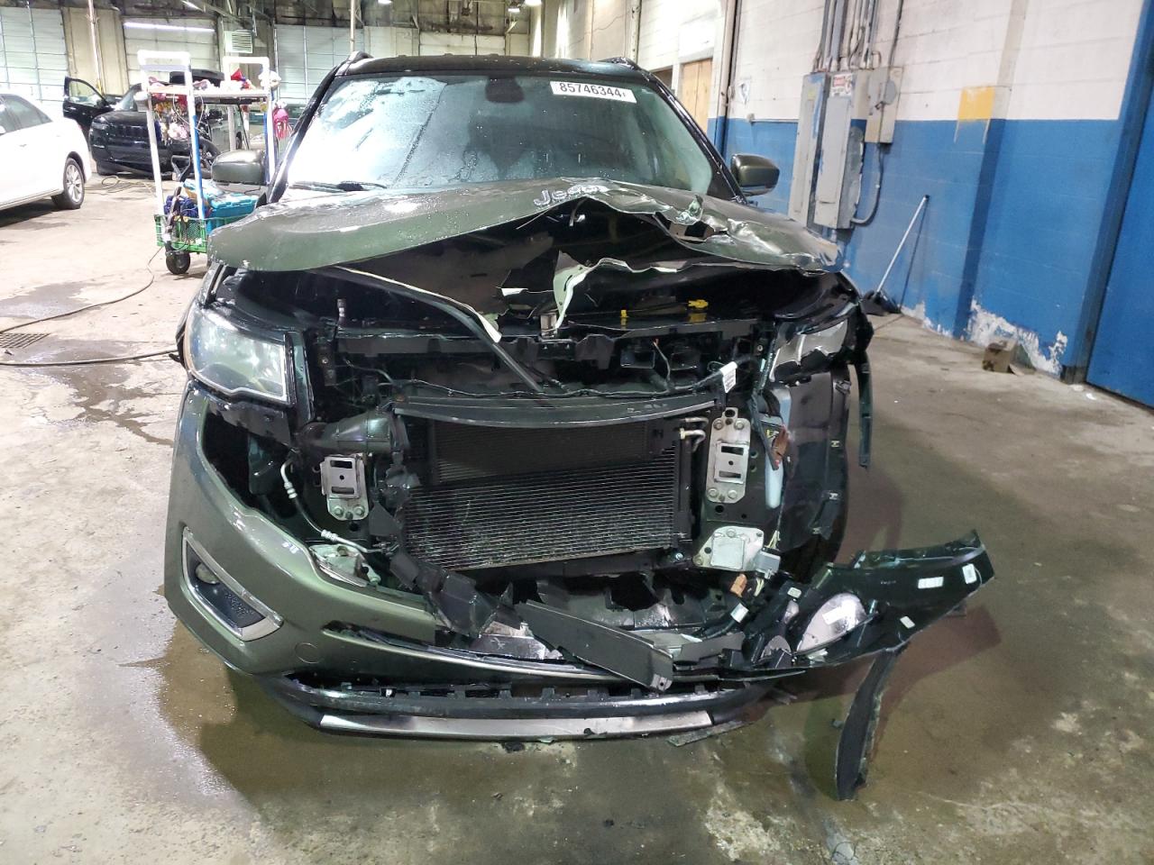 2018 Jeep Compass VIN 3C4NJDCB9JT456025 Copart auction photo, front end damage thumbnail 5