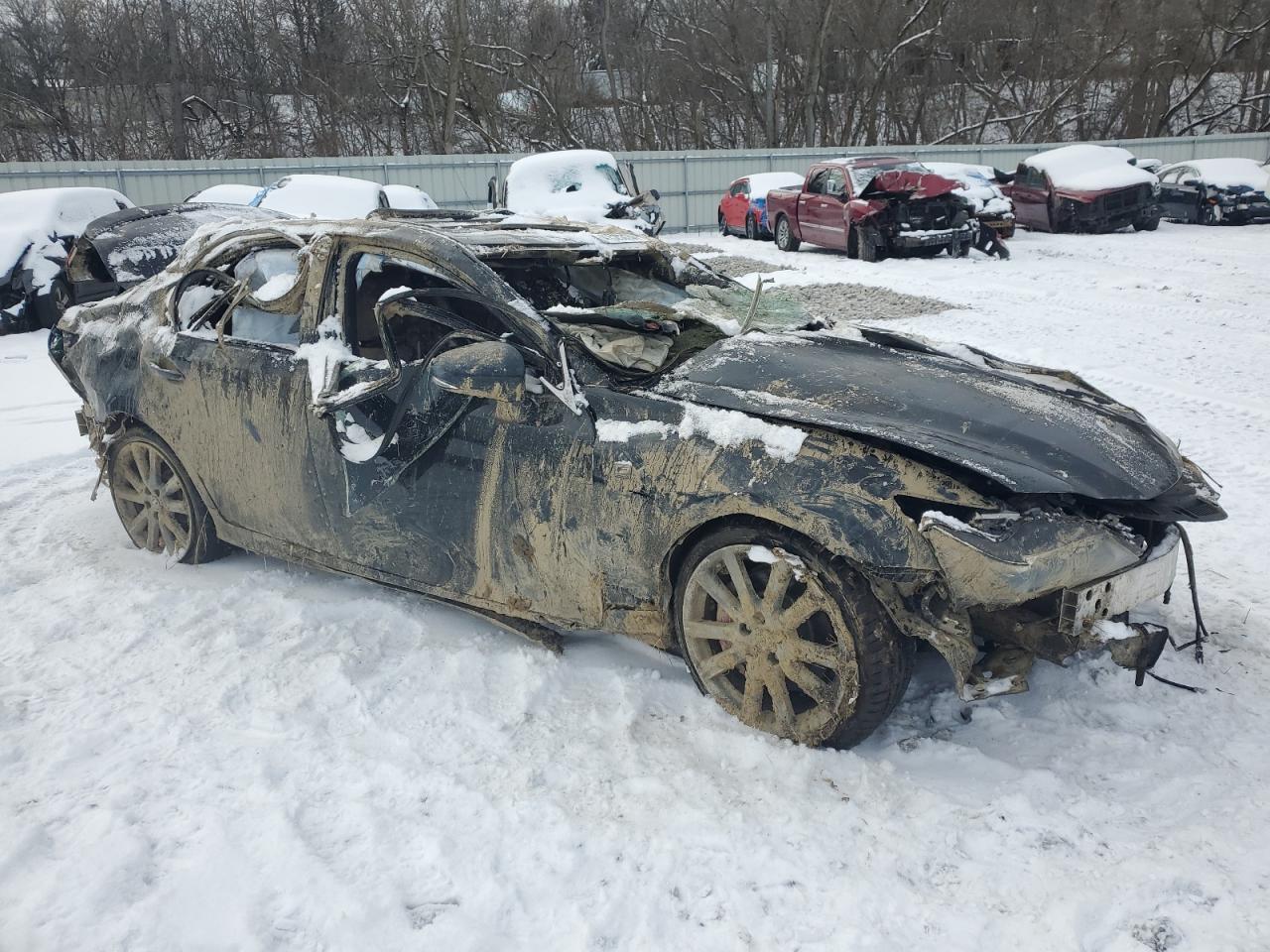2014 Lexus GS VIN JTHCE1BL8E5021134 Copart auction photo, all over damage thumbnail 4