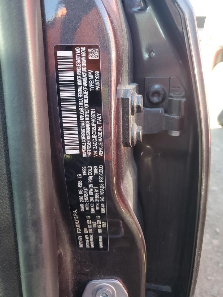 2018 Jeep Renegade VIN ZACCJBCB5JPH08761 Copart auction photo, front end / minor dent/scratches damage thumbnail 12