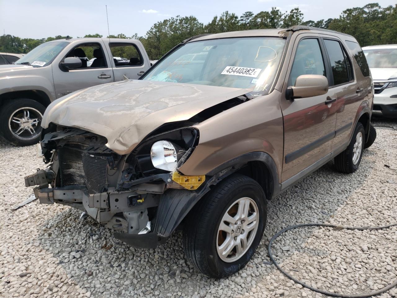 2003 Honda CR-V VIN JHLRD78883C007119 Copart auction photo, front end damage thumbnail 2