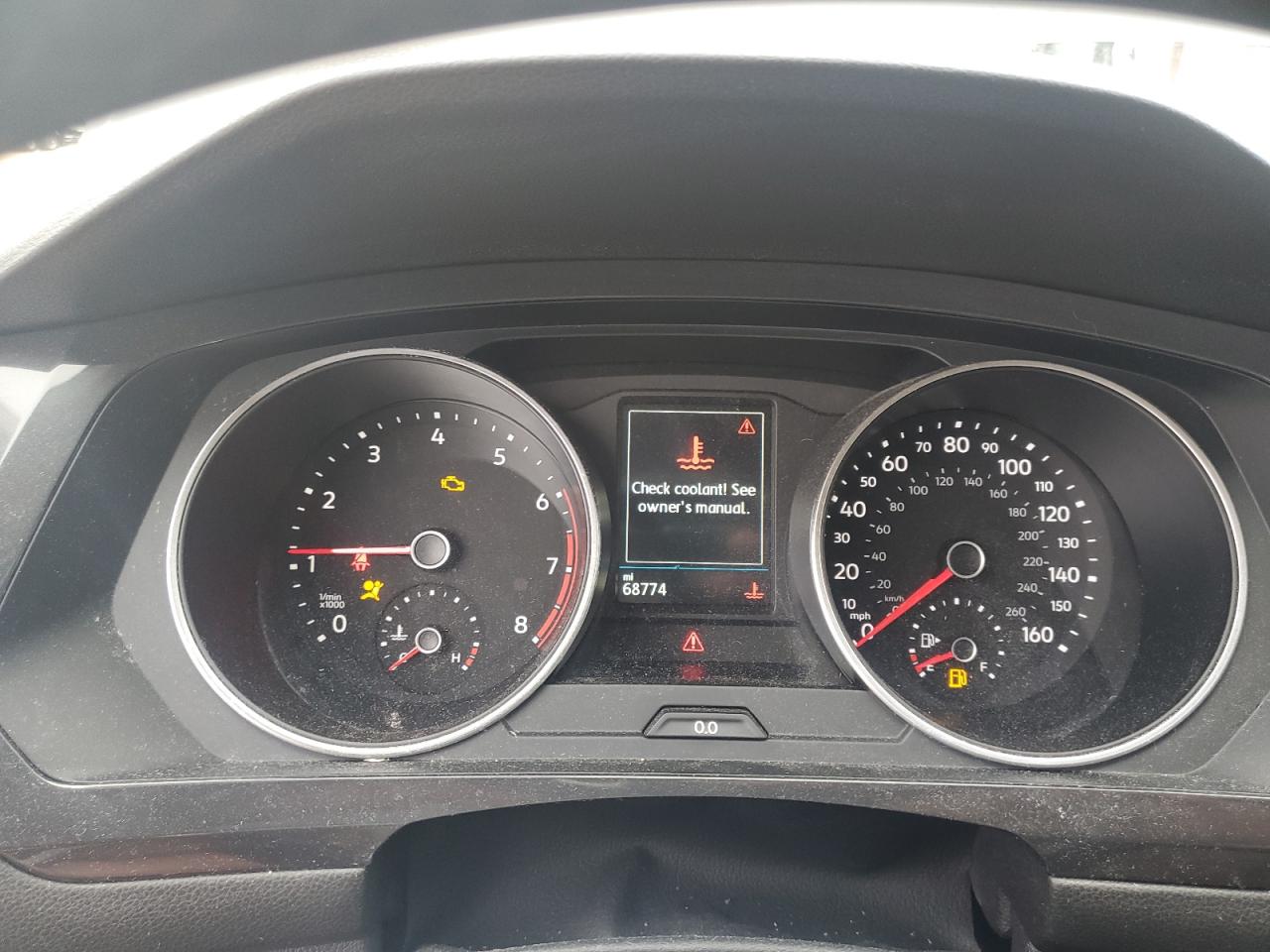 2018 Volkswagen Tiguan VIN 3VV3B7AX5JM013676 Copart auction photo, front end / side damage thumbnail 9