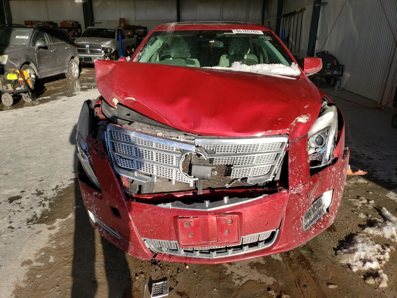 2013 Cadillac XTS VIN 2G61V5S39D9197596 Copart auction photo, front end / hail damage thumbnail 5