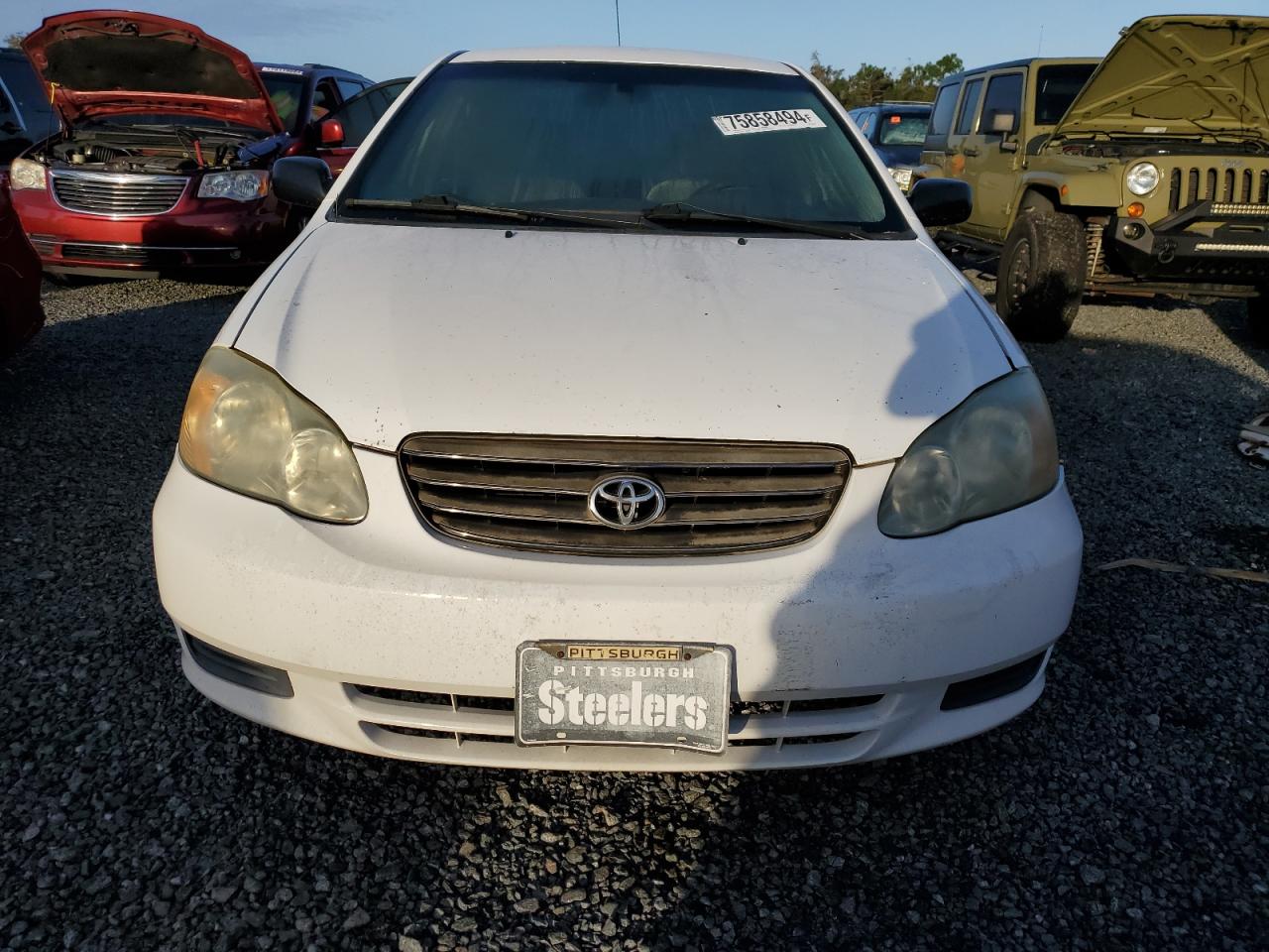 2003 Toyota Corolla VIN JTDBR32E130038236 Copart auction photo, water/flood / minor dent/scratches damage thumbnail 5