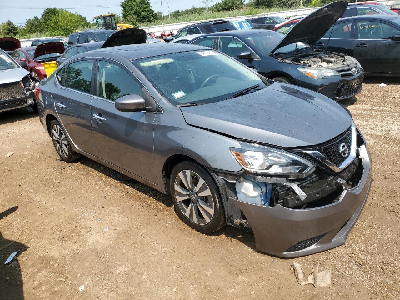 2019 Nissan Sentra VIN 3N1AB7AP2KY367996 Copart auction photo, burn / front end damage thumbnail 4