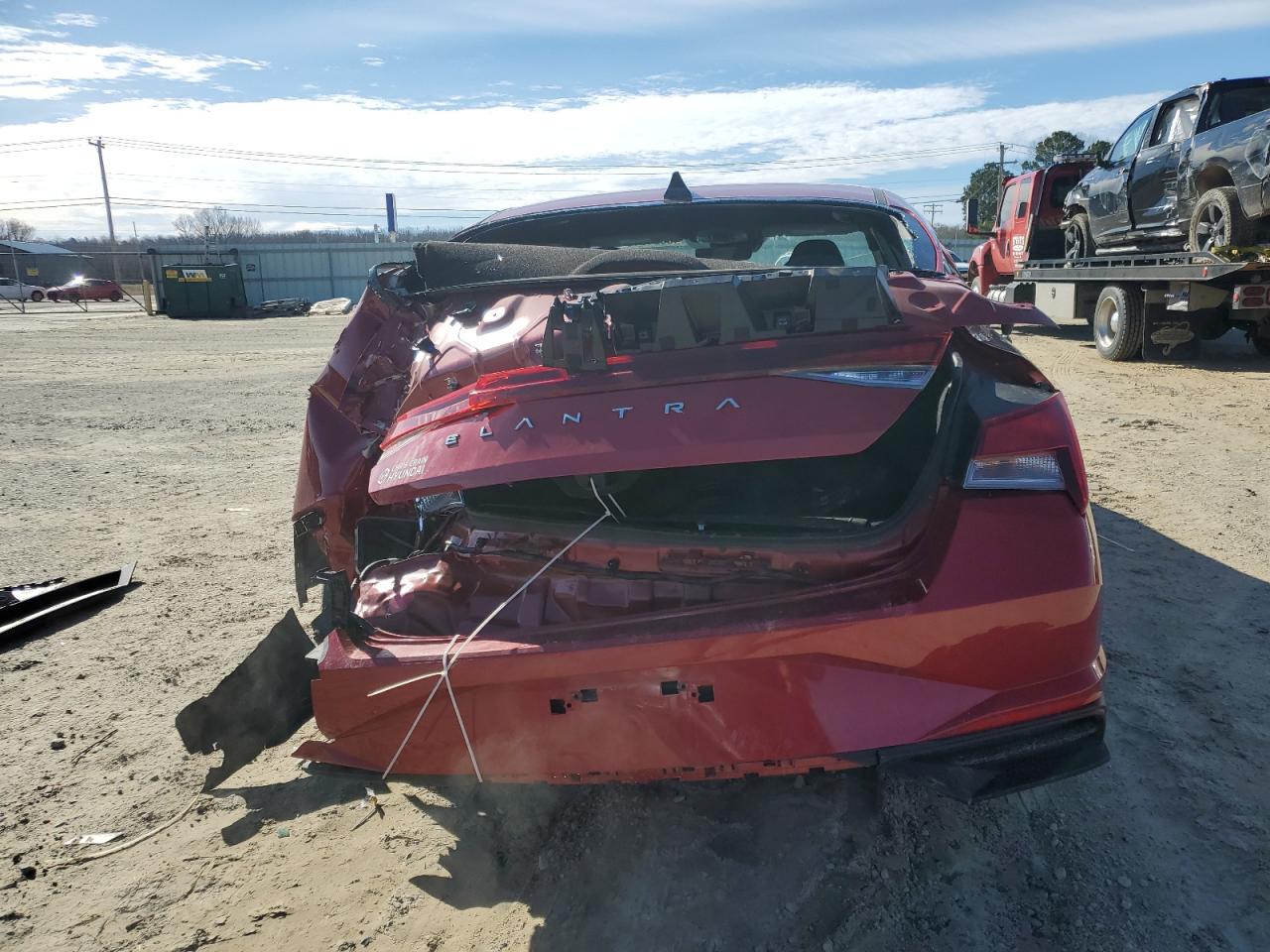2023 Hyundai Elantra VIN KMHLS4AGXPU464552 Copart auction photo, rear end / front end damage thumbnail 6