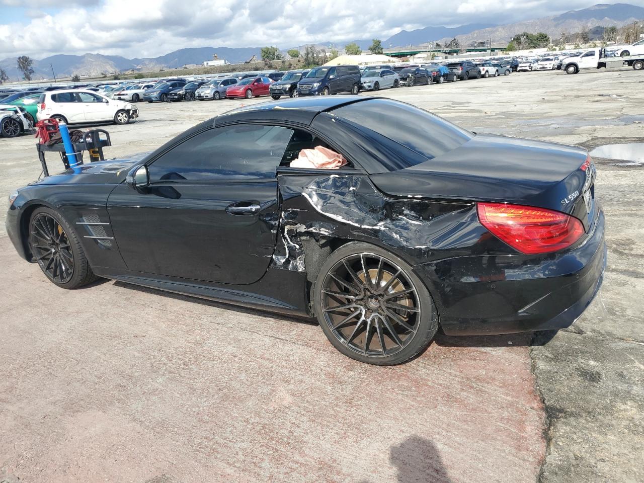 2017 Mercedes-Benz SL-klasse VIN WDDJK6GA7HF047718 Copart auction photo, all over damage thumbnail 2