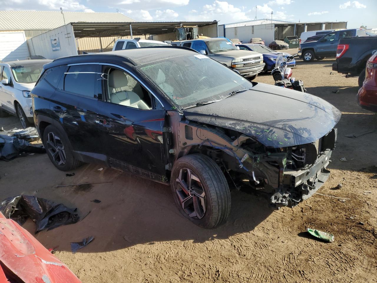 2022 Hyundai Tucson VIN KM8JECA19NU036666 Copart auction photo, front end damage thumbnail 4