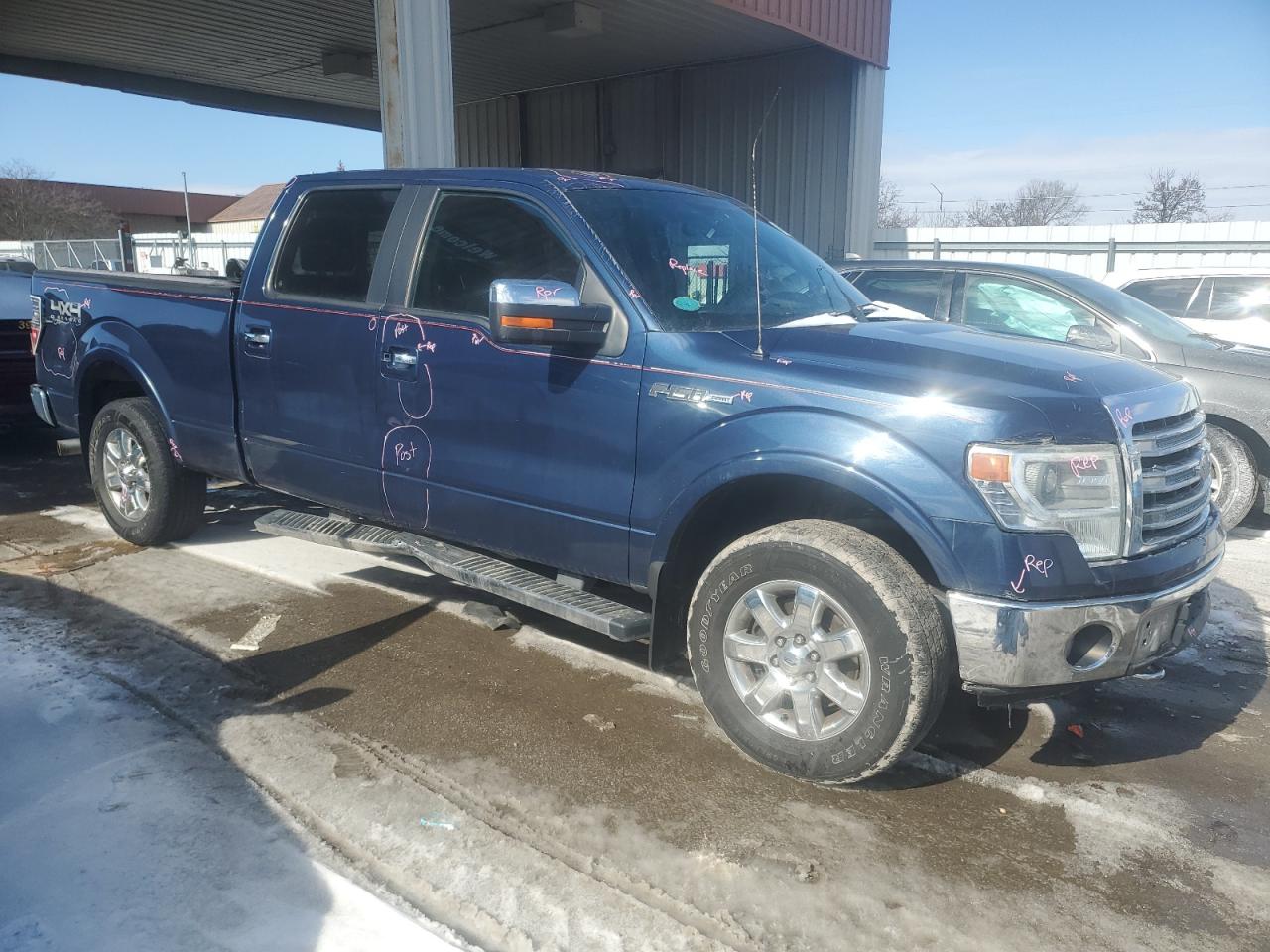 2014 Ford F-150 VIN 1FTFW1EF7EFB70906 Copart auction photo, side / rear end damage thumbnail 4