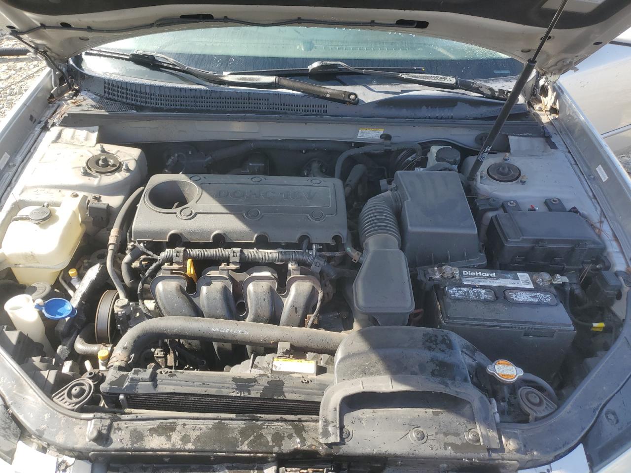 2009 Hyundai Sonata VIN 5NPET46C09H478439 Copart auction photo, front end / side damage thumbnail 11