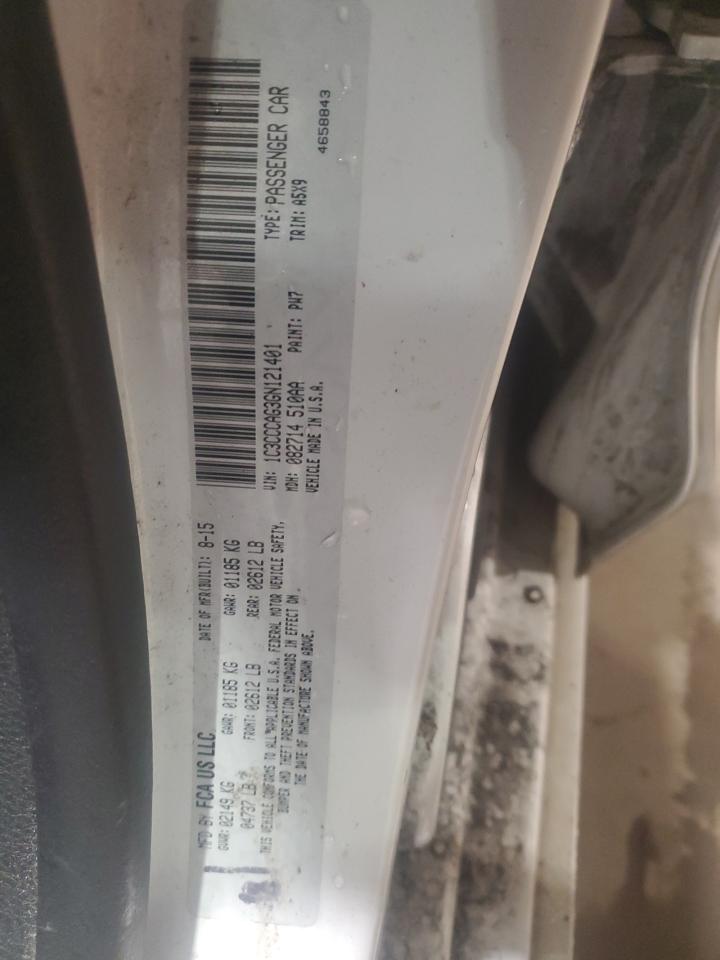 2016 Chrysler 200 VIN 1C3CCCAG3GN121401 Copart auction photo, front end damage thumbnail 12