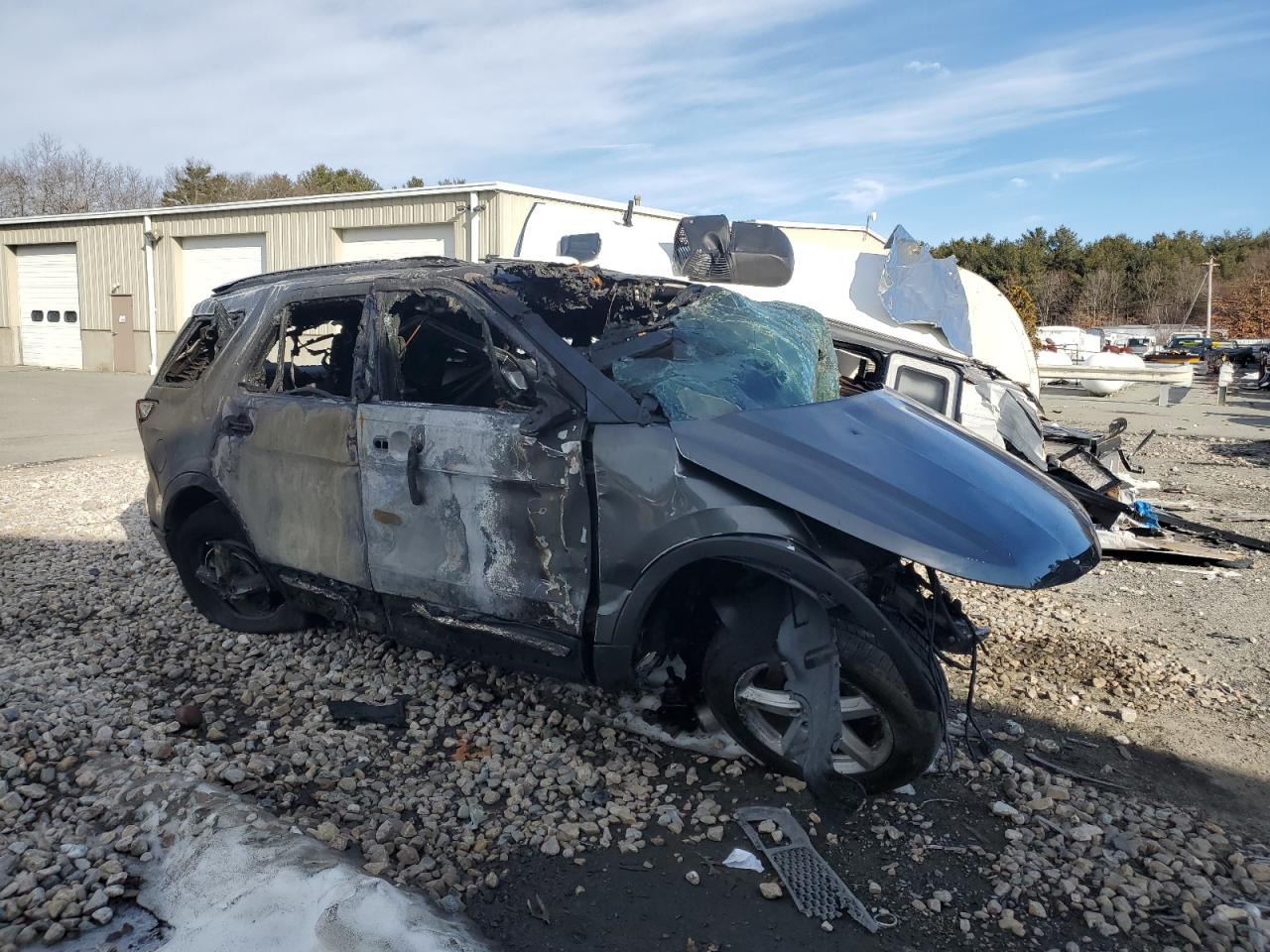 2017 Ford Explorer VIN 1FM5K8DH5HGD73080 Copart auction photo, burn / rollover damage thumbnail 4
