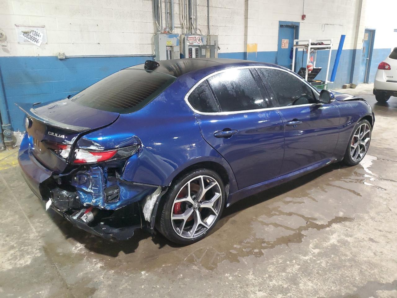 2021 Alfa Romeo Giulia VIN ZARFANBN3M7649517 Copart auction photo, front end / rear end damage thumbnail 3