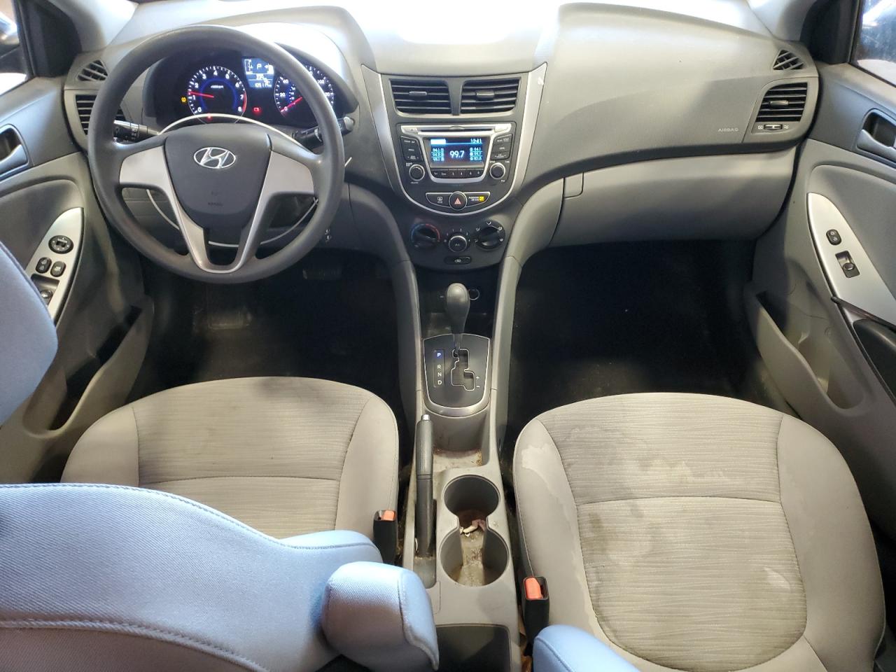 2016 Hyundai Accent VIN KMHCT4AE0GU966000 Copart auction photo, front end damage thumbnail 8