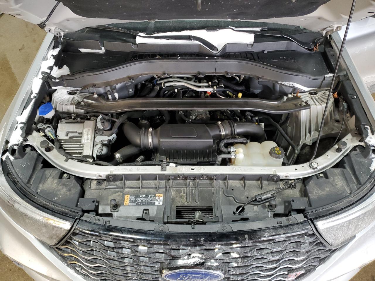 2021 Ford Explorer VIN 1FM5K8GC5MGA31042 Copart auction photo, front end / side damage thumbnail 12