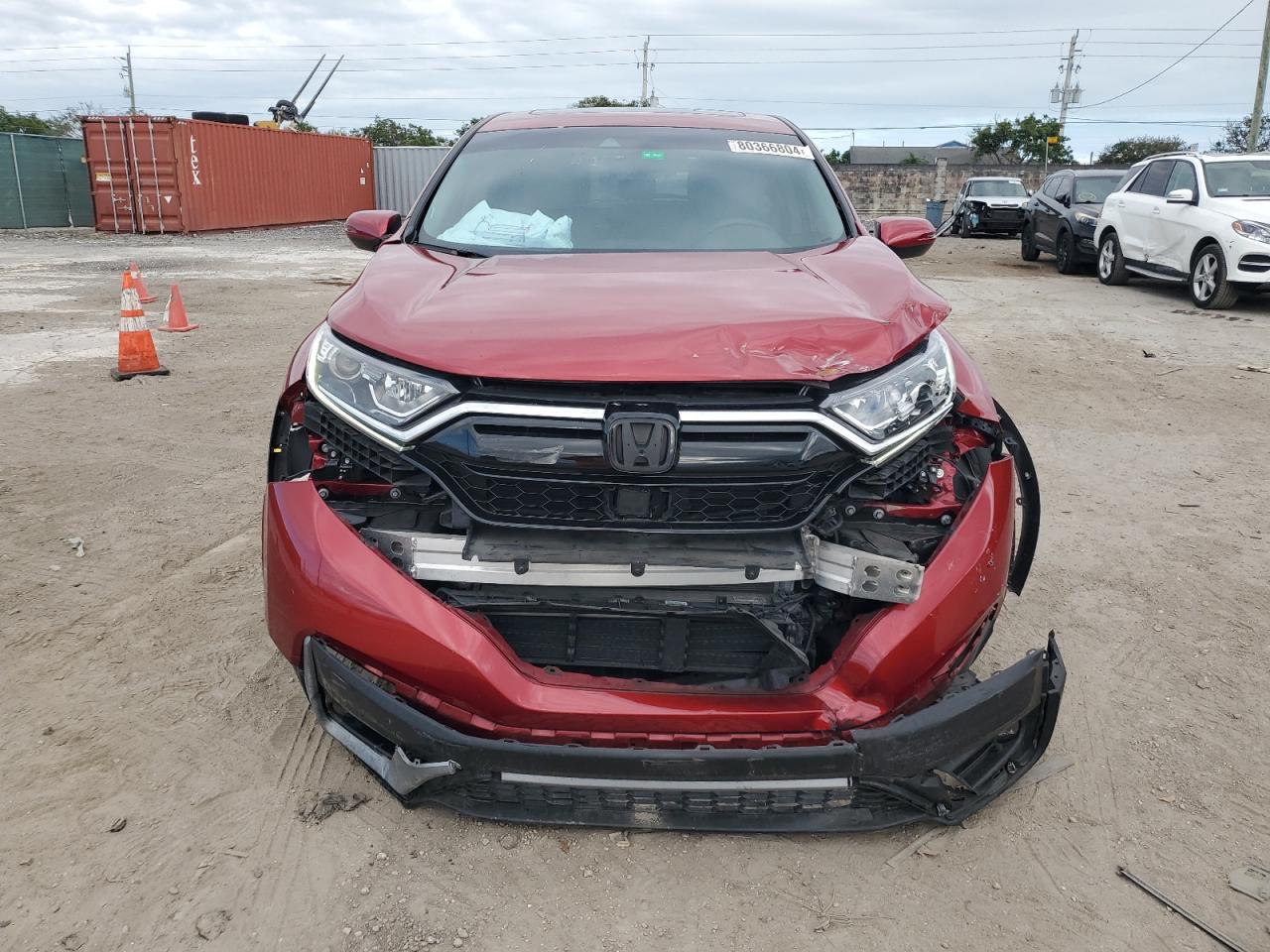 2021 Honda CR-V VIN 2HKRW1H51MH411136 Copart auction photo, front end / rear end damage thumbnail 5