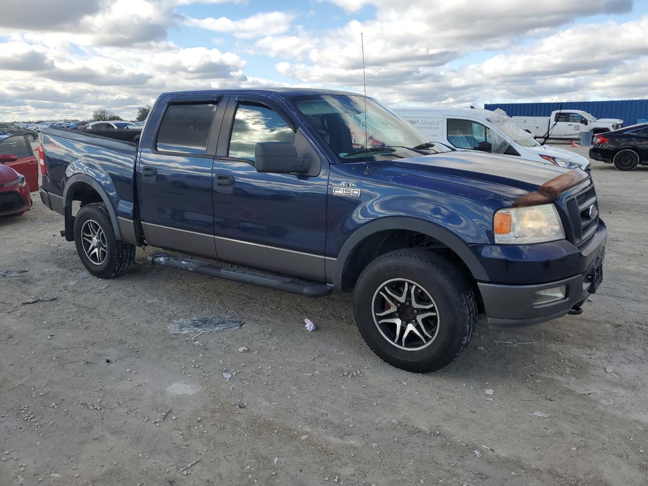 2005 Ford F-150 VIN 1FTPW14595KB71365 Copart auction photo, frame damage damage thumbnail 4