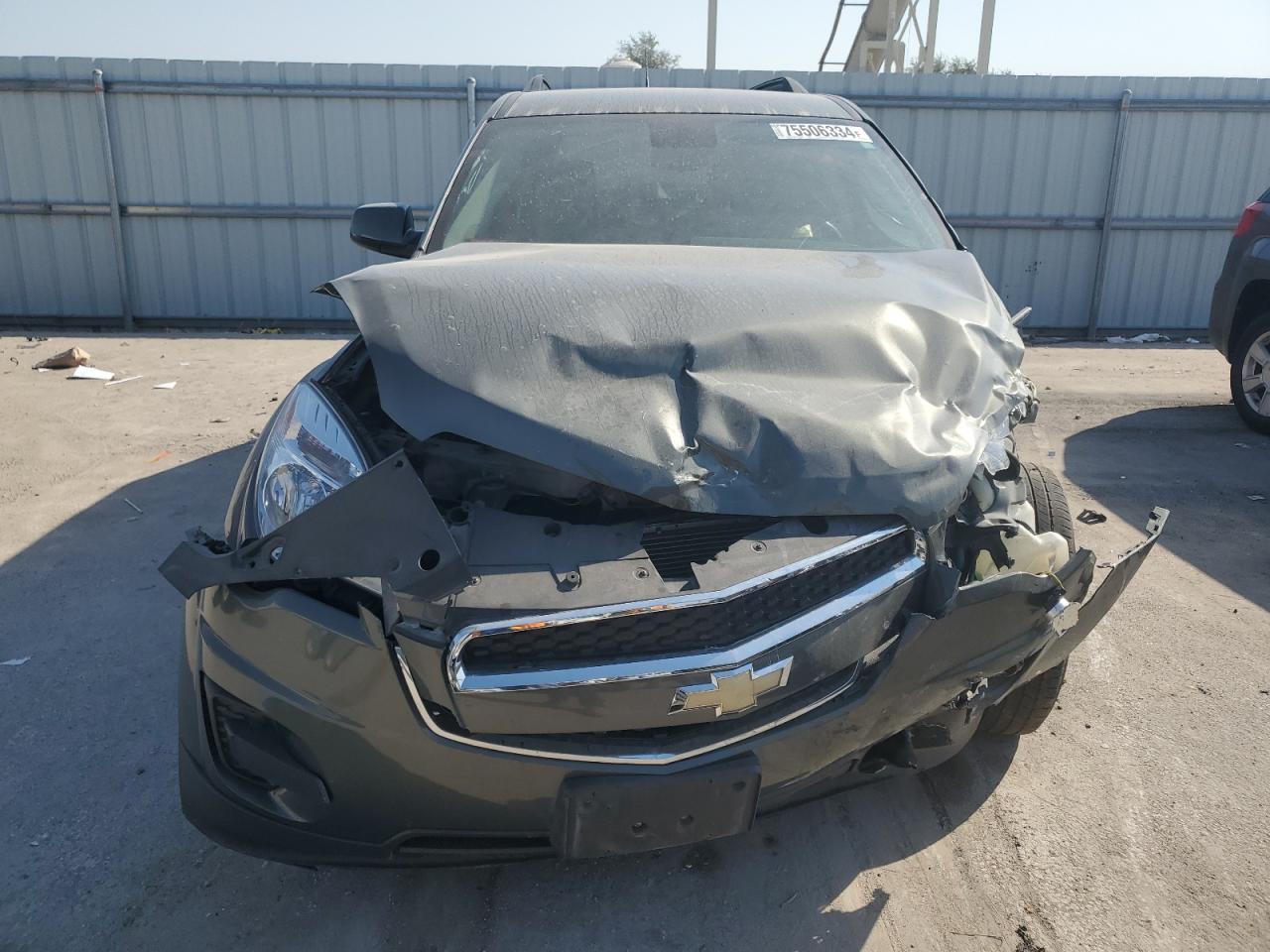 2013 Chevrolet Equinox VIN 2GNFLEEK6D6121323 Copart auction photo, front end / side damage thumbnail 5