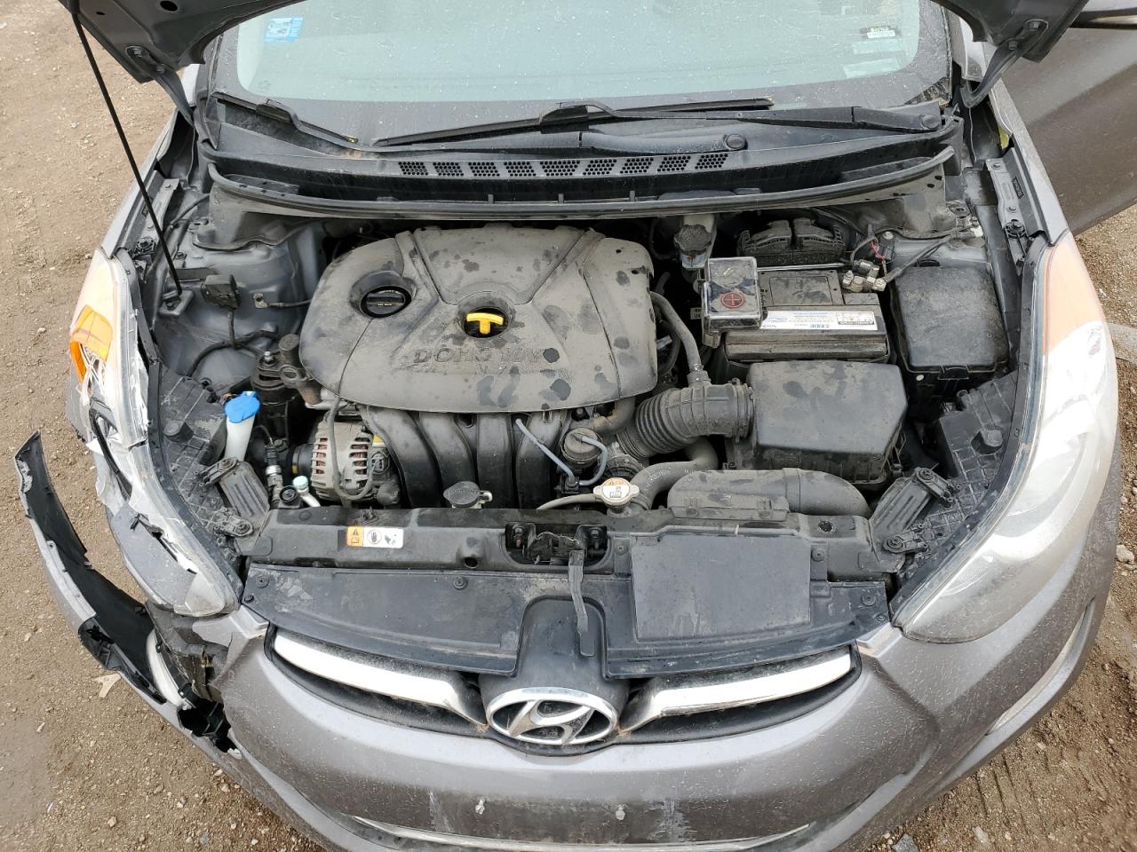 2013 Hyundai Elantra VIN 5NPDH4AE5DH232632 Copart auction photo, front end damage thumbnail 13