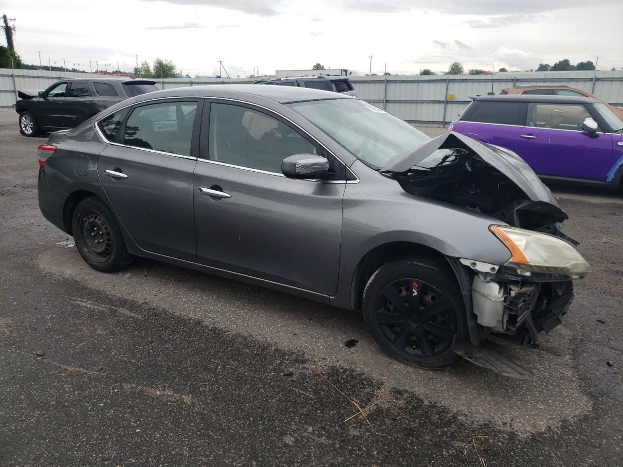 2015 Nissan Sentra VIN 3N1AB7AP2FL669727 Copart auction photo, front end damage thumbnail 4