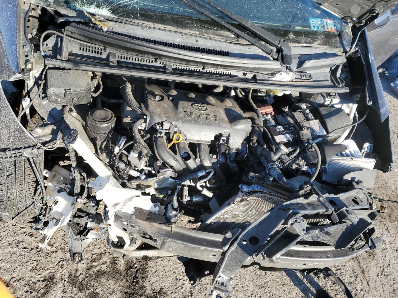 2017 Toyota Yaris VIN VNKKTUD36HA082437 Copart auction photo, front end damage thumbnail 13