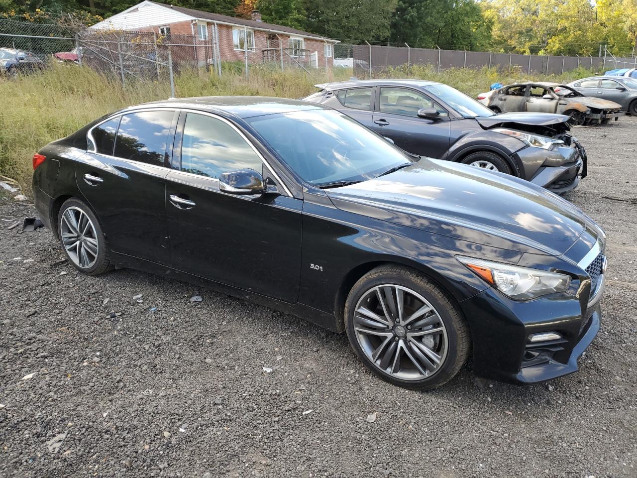 2017 Infiniti Q50 VIN JN1EV7AR9HM837088 Copart auction photo, minor dent/scratches damage thumbnail 4