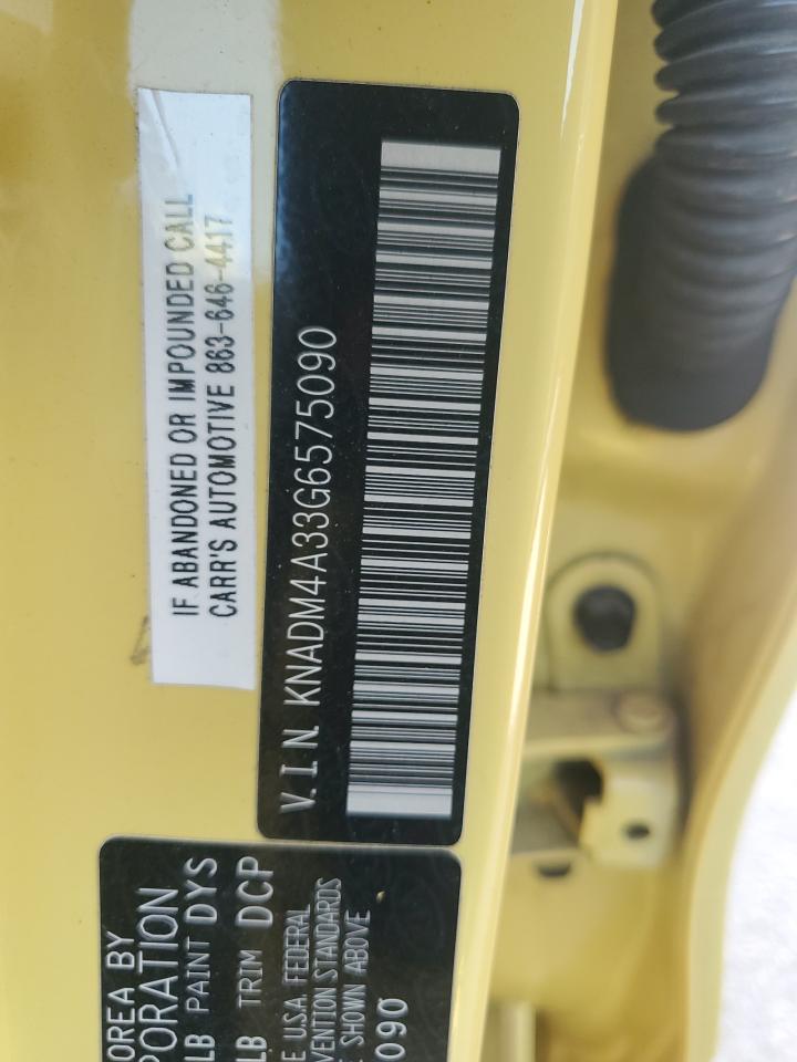 2016 KIA Rio VIN KNADM4A33G6575090 Copart auction photo, all over damage thumbnail 13
