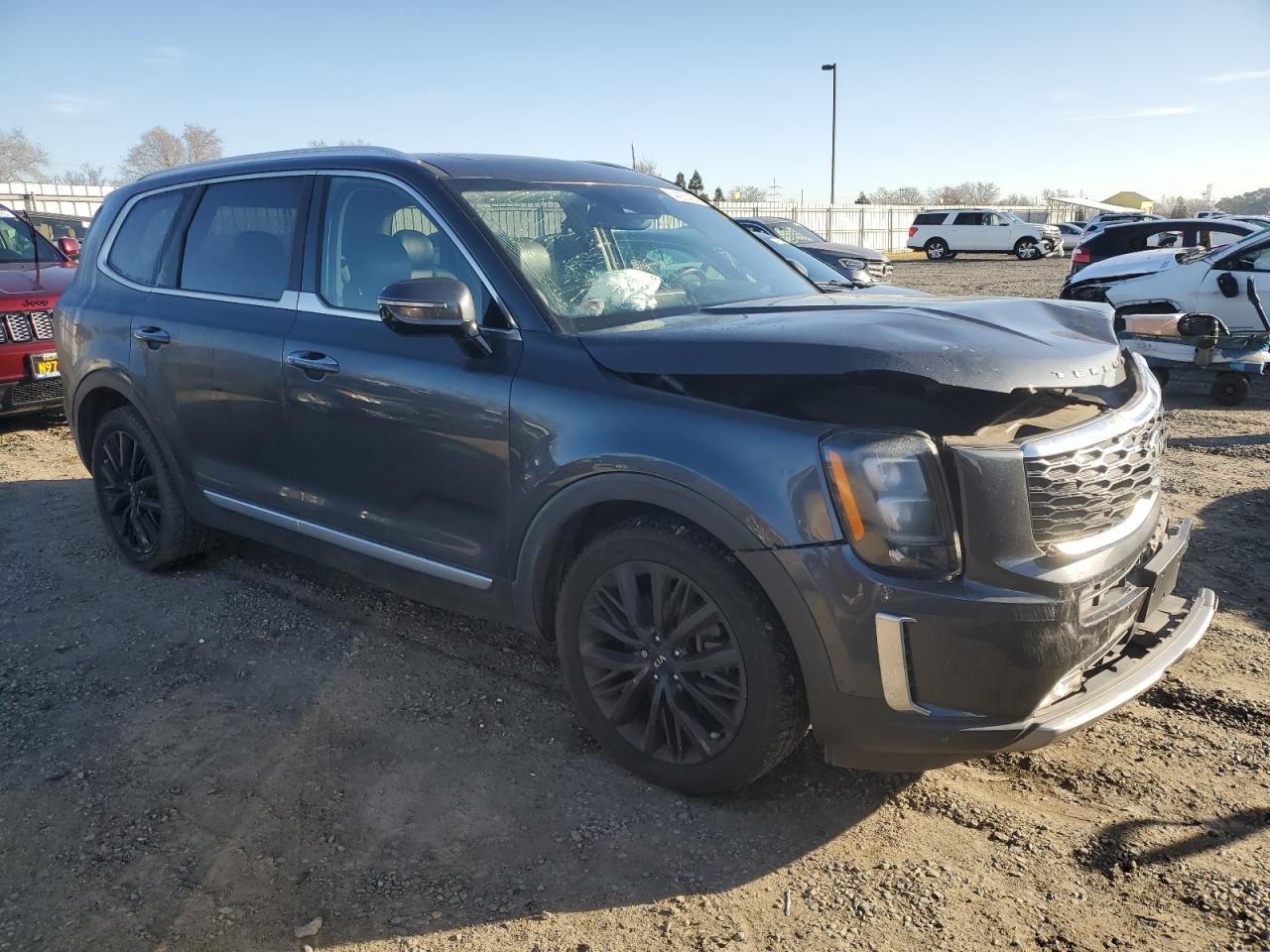 2021 KIA Telluride VIN 5XYP5DHC4MG105856 Copart auction photo, front end damage thumbnail 4