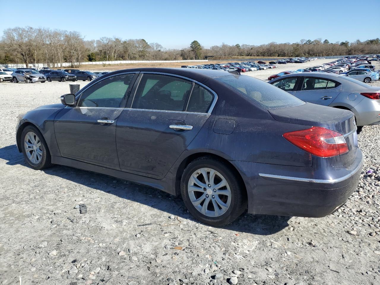 2013 Hyundai Genesis VIN KMHGC4DD2DU221393 Copart auction photo, front end damage thumbnail 2