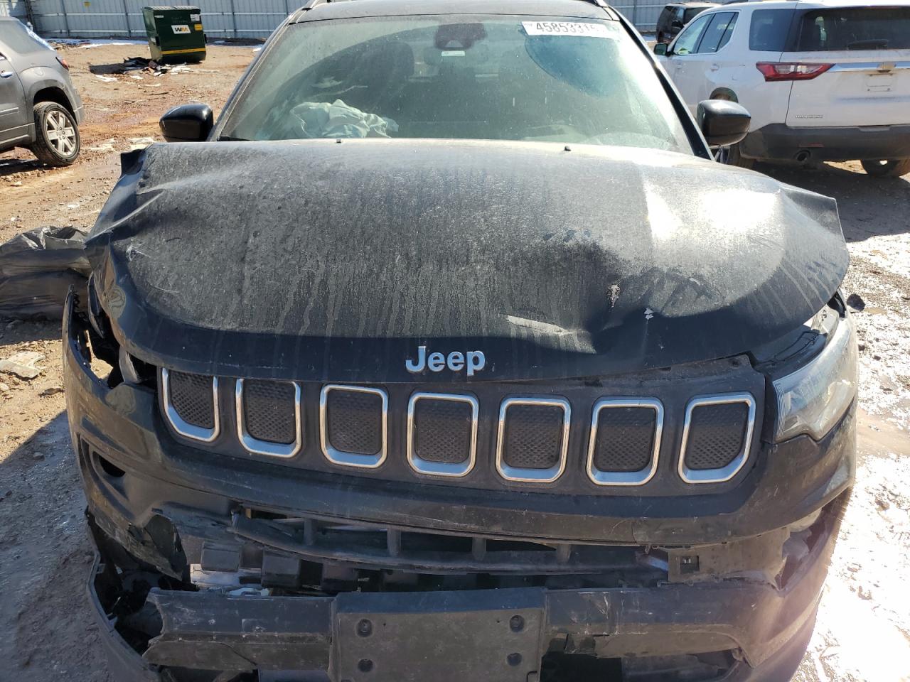 2022 Jeep Compass VIN 3C4NJCBB9NT187560 Copart auction photo, front end / mechanical damage thumbnail 12