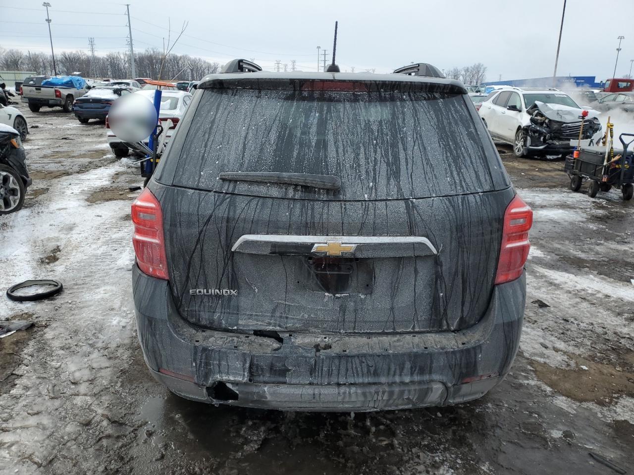 2017 Chevrolet Equinox VIN 2GNALCEK6H1602819 Copart auction photo, rear end damage thumbnail 6