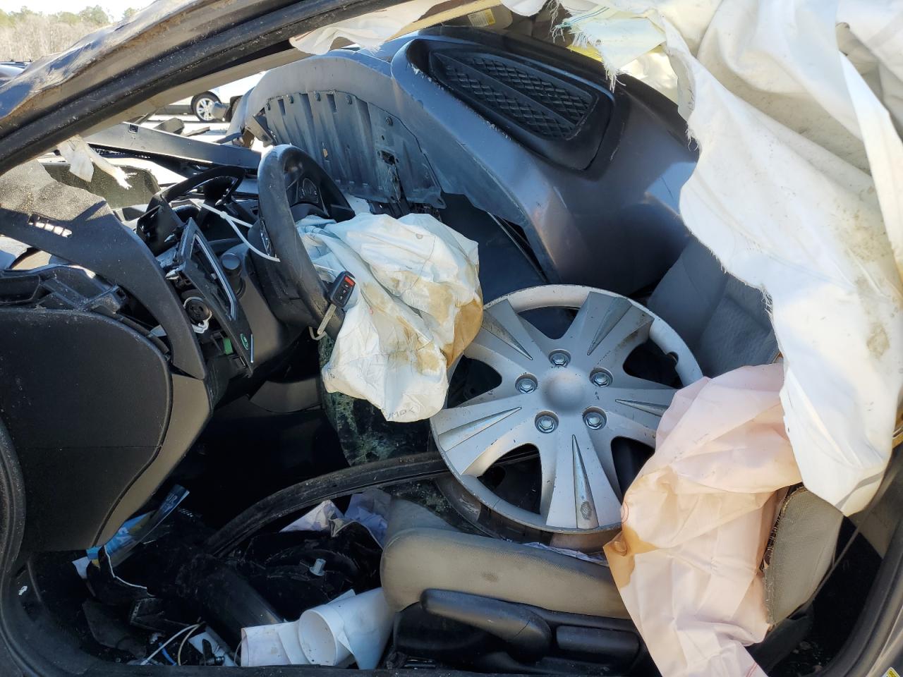 2014 Honda Civic VIN 2HGFG3B54EH524238 Copart auction photo, rollover damage thumbnail 7