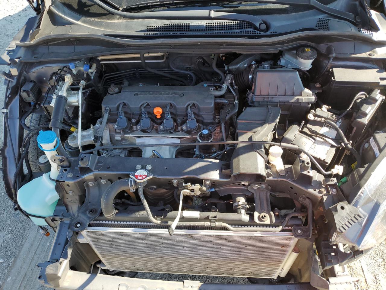 2016 Honda HR-V VIN 3CZRU5H50GM741016 Copart auction photo, front end / side damage thumbnail 11