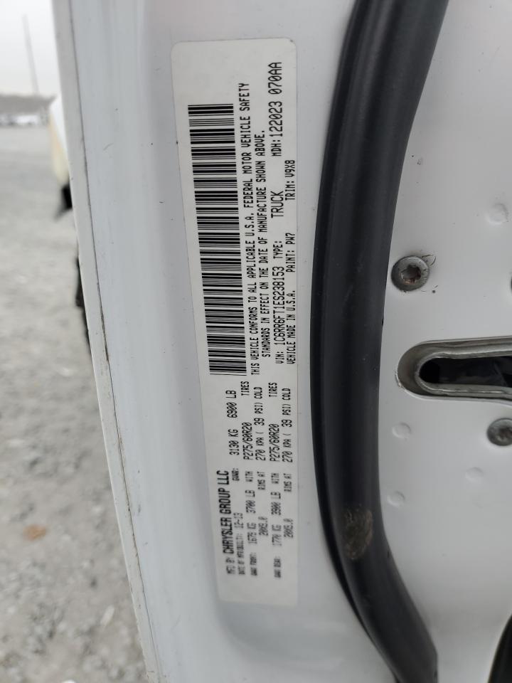 2014 RAM 1500 VIN 1C6RR6FT1ES238153 Copart auction photo, front end / all over damage thumbnail 14