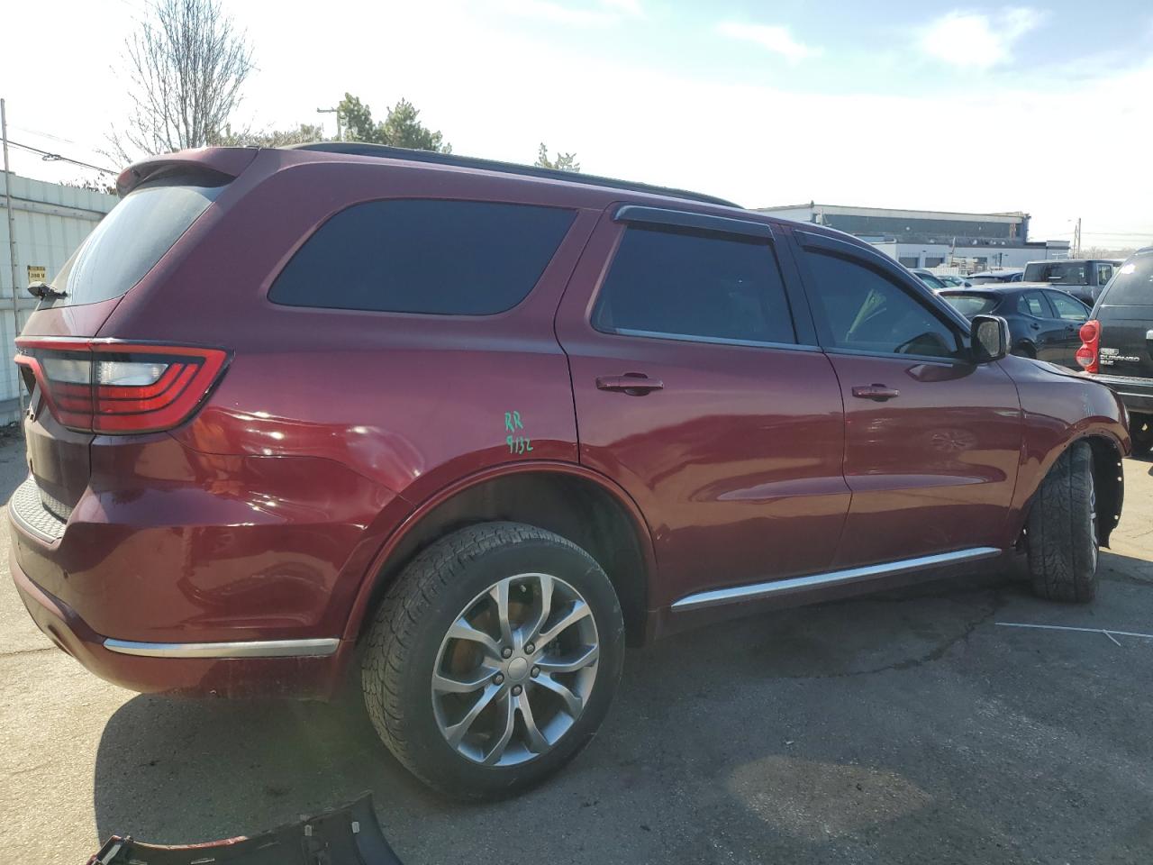 2018 Dodge Durango VIN 1C4RDJAG8JC248686 Copart auction photo, front end / undercarriage damage thumbnail 3