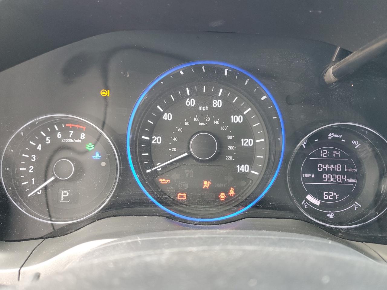 2019 Honda HR-V VIN 3CZRU5H12KG714372 Copart auction photo, rear end damage thumbnail 9