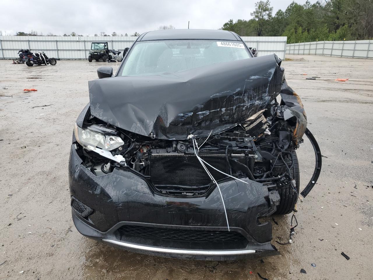 2016 Nissan Rogue VIN KNMAT2MT4GP709916 Copart auction photo, front end / side damage thumbnail 5