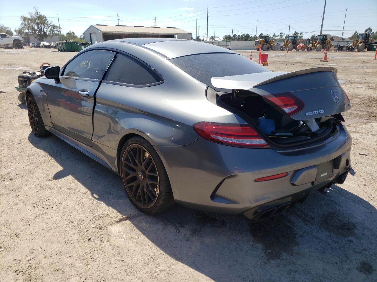 2019 Mercedes-Benz C-klasse VIN WDDWJ8GB5KF924162 Copart auction photo, all over / undercarriage damage thumbnail 3