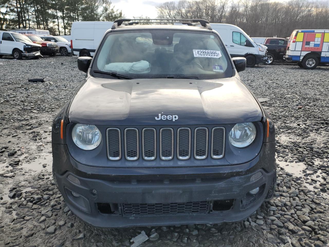 2015 Jeep Renegade VIN ZACCJBBT9FPB86637 Copart auction photo, front end damage thumbnail 5