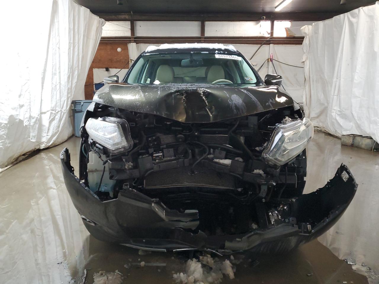 2015 Nissan Rogue VIN 5N1AT2MV7FC902645 Copart auction photo, front end / side damage thumbnail 5