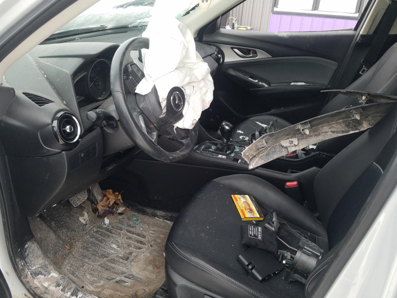 2019 Mazda CX-3 VIN JM1DKFC74K1455843 Copart auction photo, front end damage thumbnail 7