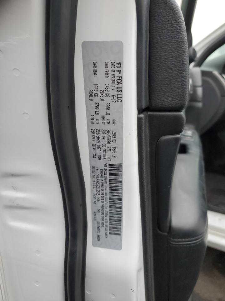 2017 Jeep Grand Cherokee VIN 1C4RJFAG5HC910515 Copart auction photo, side damage thumbnail 15