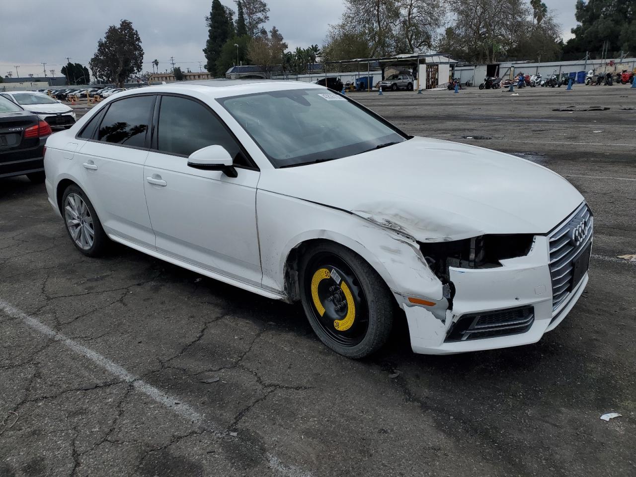 2018 Audi A4 VIN WAUKMAF49JA048683 Copart auction photo, front end damage thumbnail 4