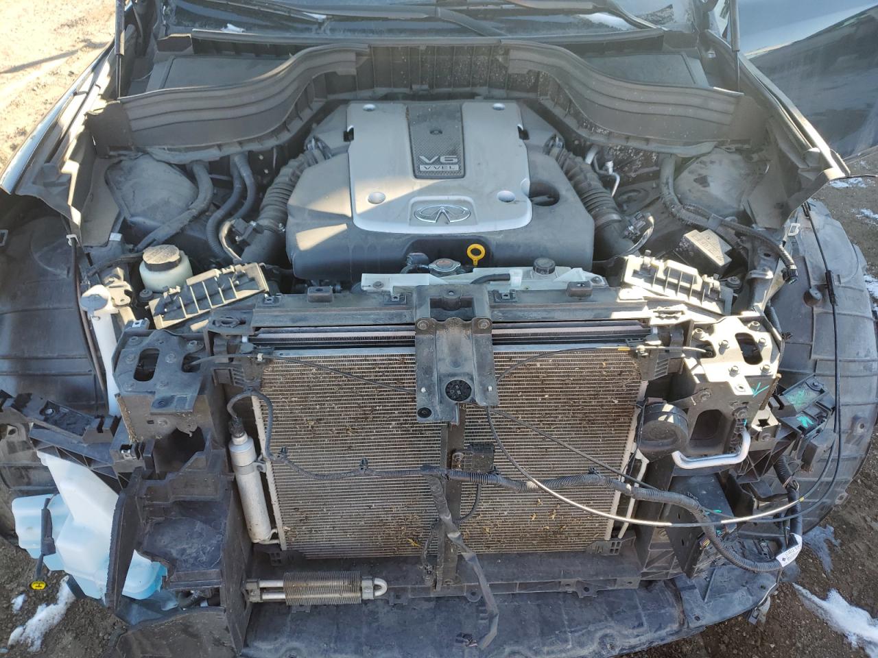 2017 Infiniti QX50 VIN JN1BJ0RR5HM401736 Copart auction photo, front end / side damage thumbnail 12