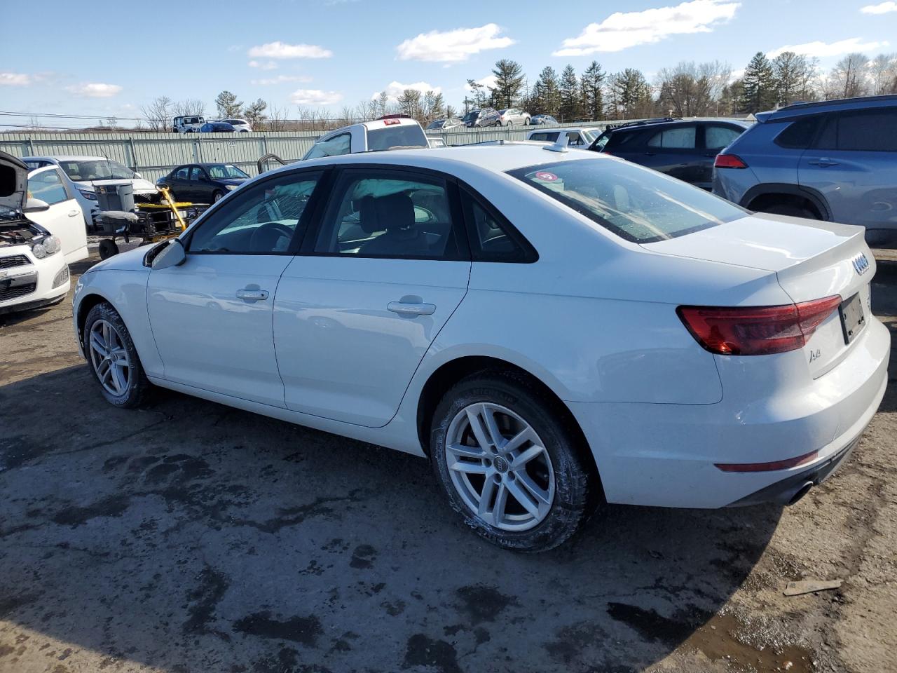 2017 Audi A4 VIN WAUANAF49HN070453 Copart auction photo, front end / top/roof damage thumbnail 2