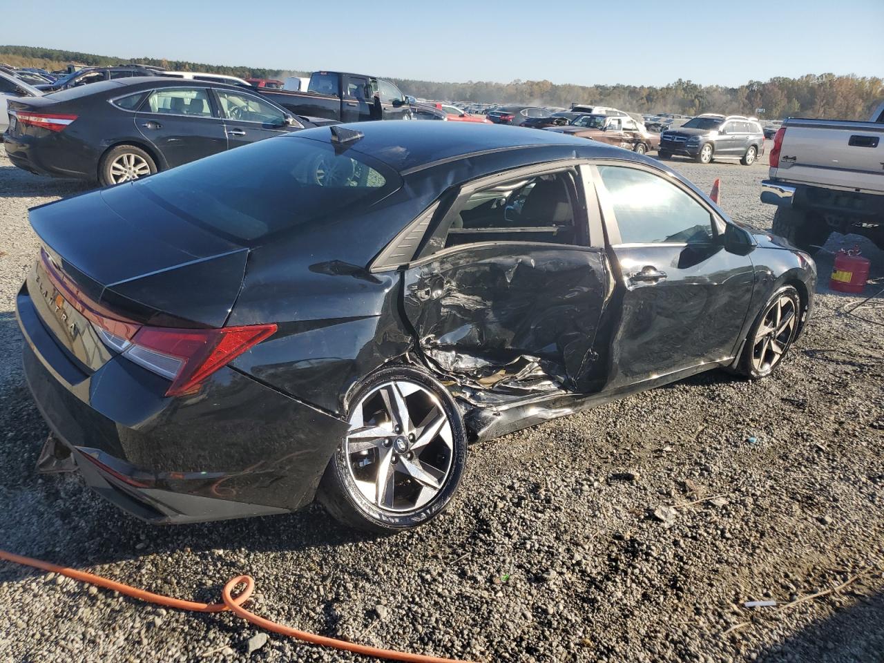 2023 Hyundai Elantra VIN KMHLS4AG1PU430922 Copart auction photo, side damage thumbnail 3