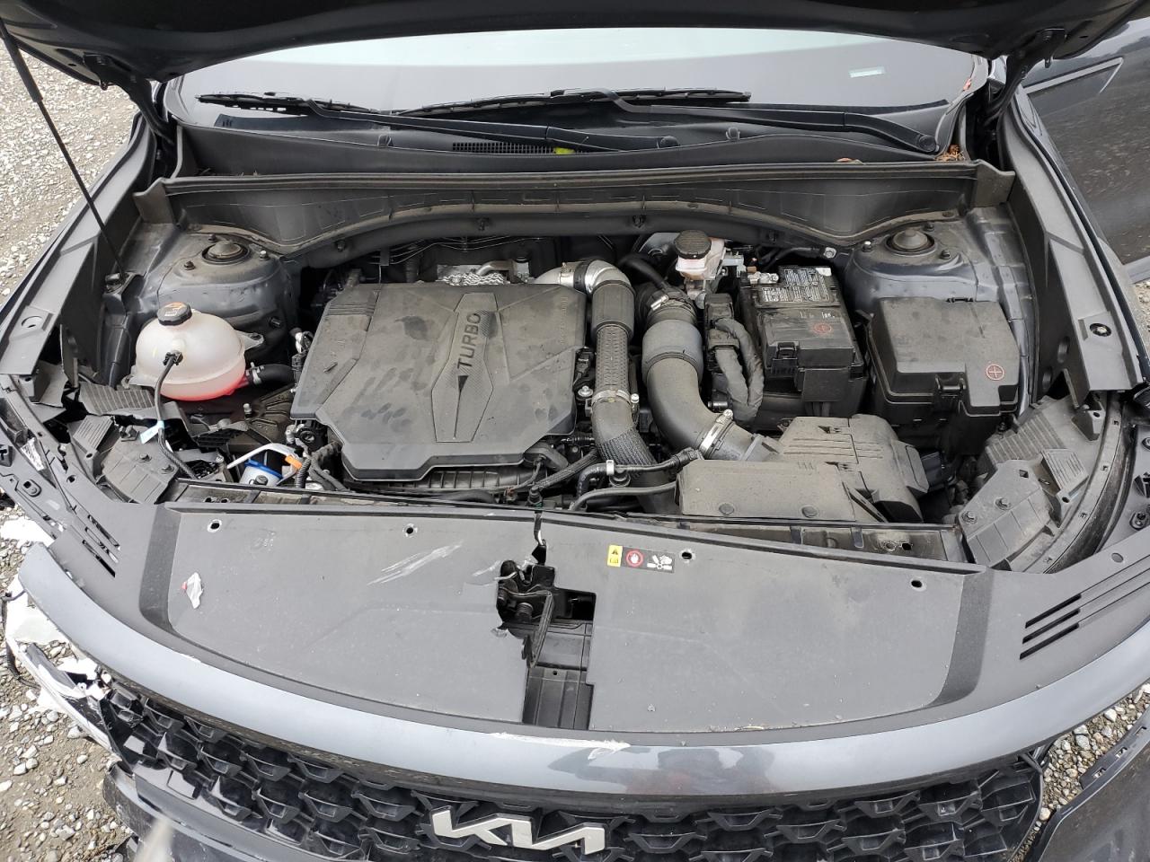 2023 KIA Sorento VIN 5XYRKDLF2PG190686 Copart auction photo, front end / undercarriage damage thumbnail 13